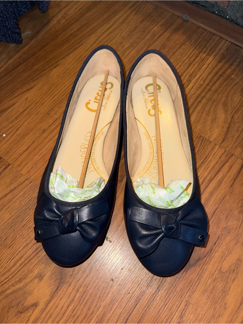 Sam Edelman Navy Bow Ballet Flats
